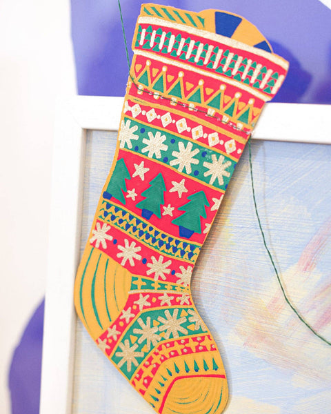 Festive Stockings Garland
