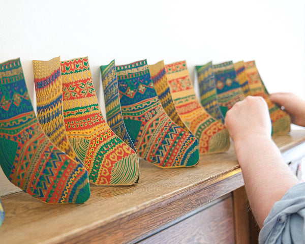 Stockings Concertina Garland
