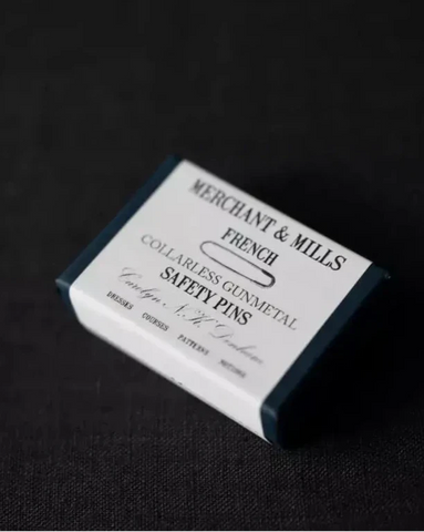 Gunmetal French Safety Pins