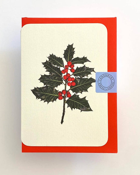 Holly Notecard (red envelope)