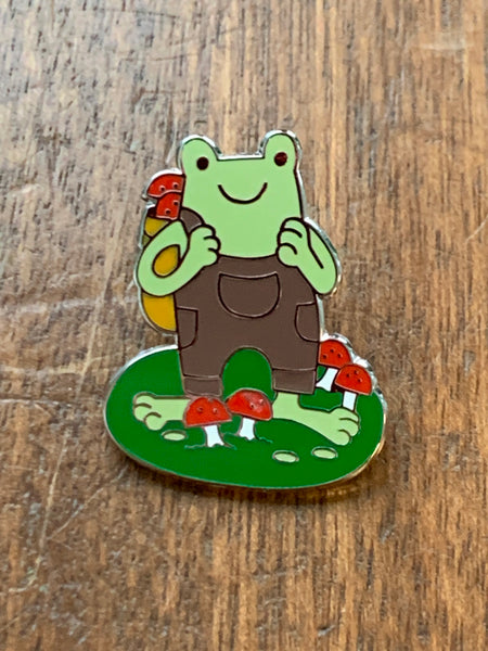 Foraging Frog Enamel Pin