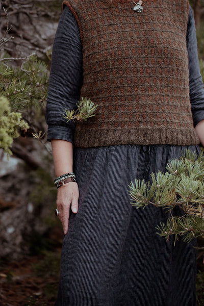 The Island and the Forest: A Knitted Correspondence