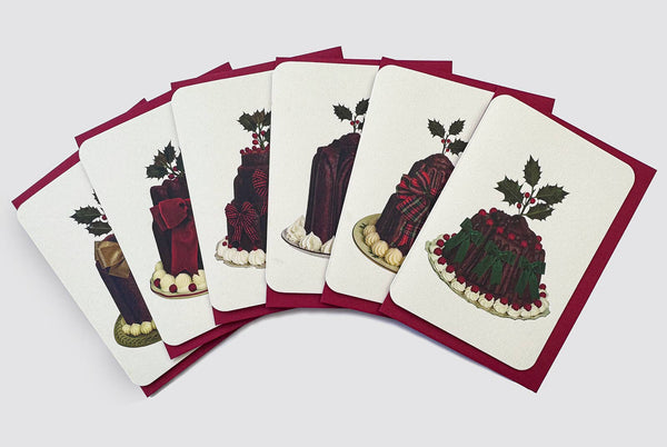 Plum Pudding Greeting Cards