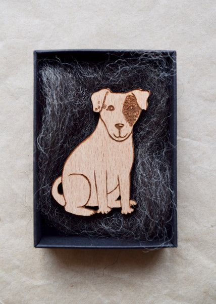 DeeDee Wooden Brooch