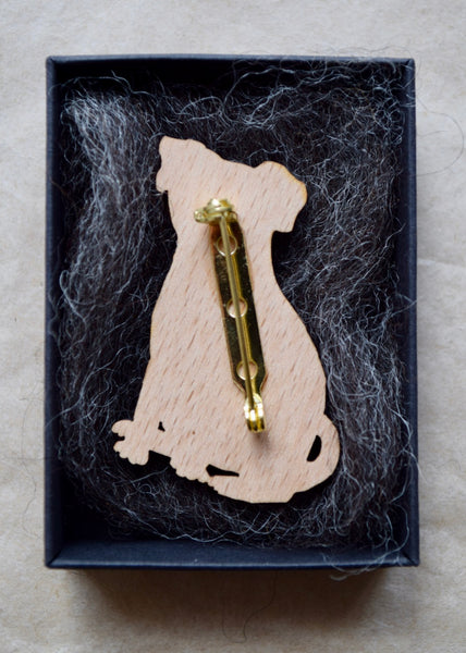 DeeDee Wooden Brooch