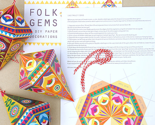 Folk Gems DIY Decoration Pack